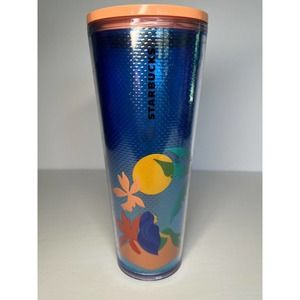 Starbucks Summer 2020 Mermaid Beach Palm Tree Tumbler Cold Cup 24oz Venti